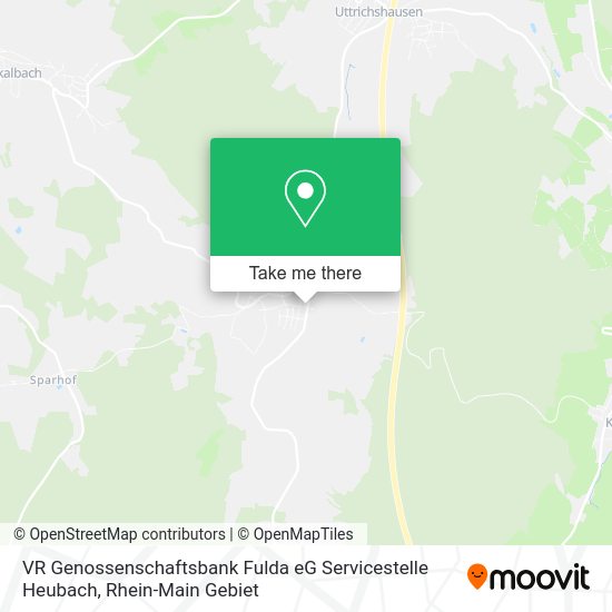 Карта VR Genossenschaftsbank Fulda eG Servicestelle Heubach