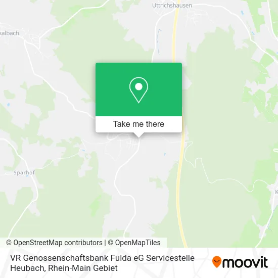 Карта VR Genossenschaftsbank Fulda eG Servicestelle Heubach