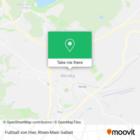 Карта Fußball von Hier