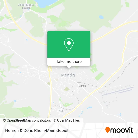 Nehren & Dohr map