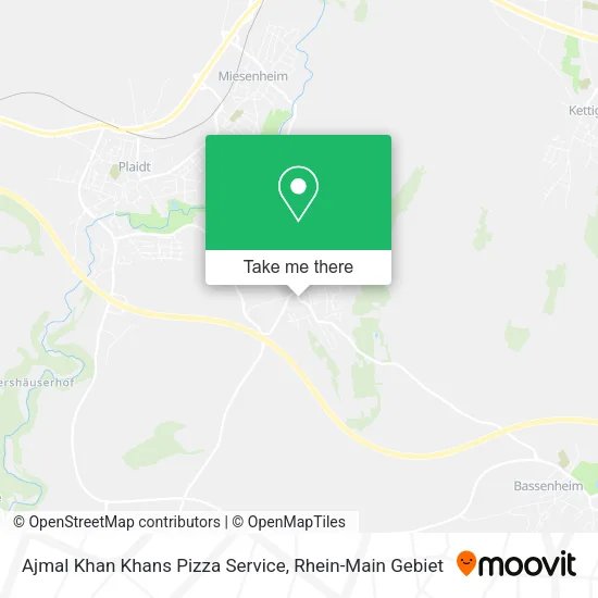 Карта Ajmal Khan Khans Pizza Service