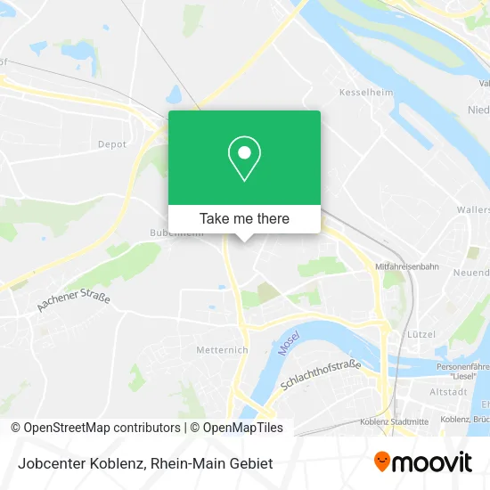 Карта Jobcenter Koblenz