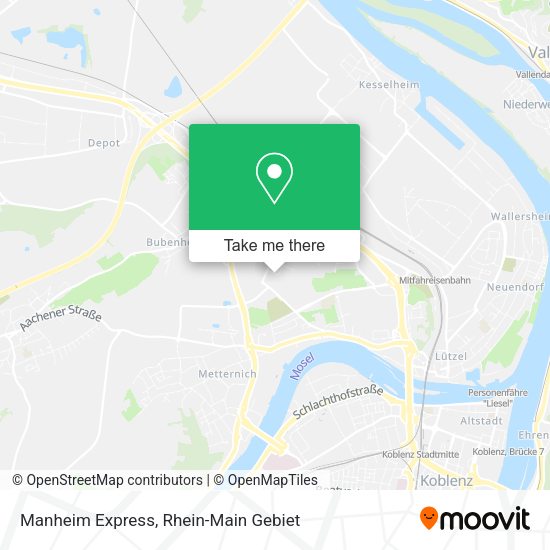 Карта Manheim Express