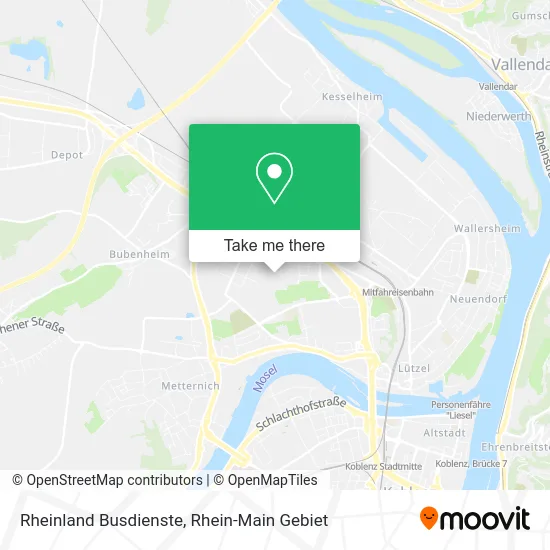 Rheinland Busdienste map