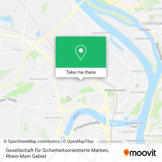 Карта Gesellschaft für Sicherheitsorientierte Marken