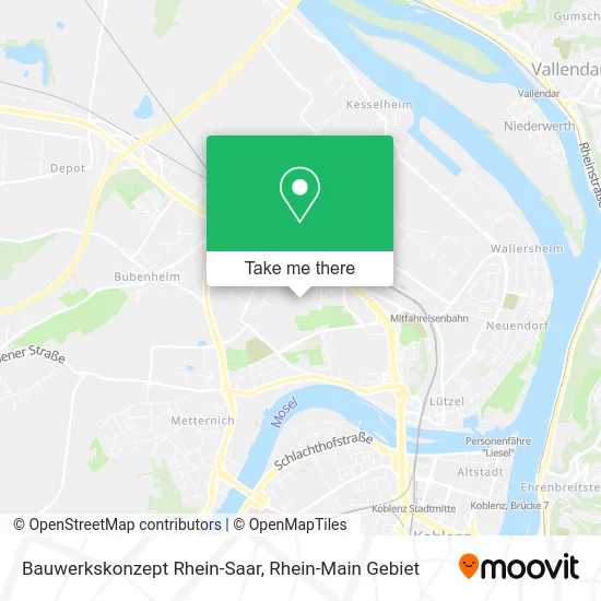 Карта Bauwerkskonzept Rhein-Saar