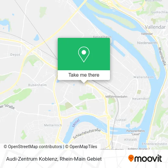 Карта Audi-Zentrum Koblenz