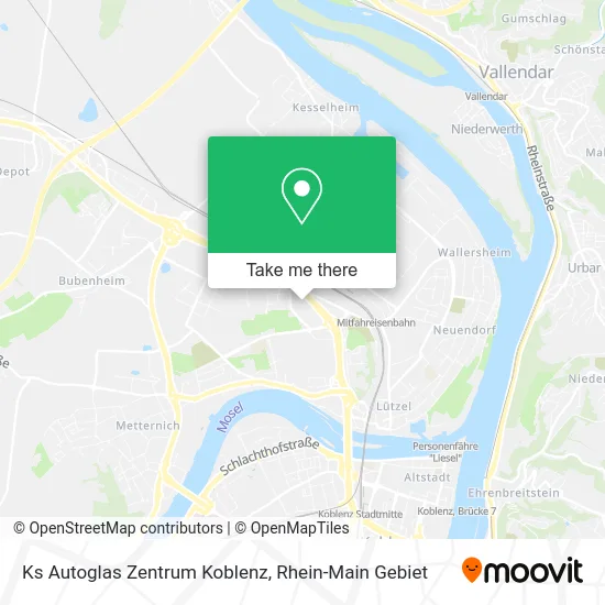 Карта Ks Autoglas Zentrum Koblenz