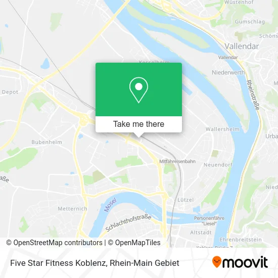 Карта Five Star Fitness Koblenz