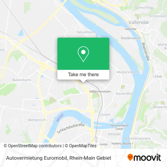 Карта Autovermietung Euromobil