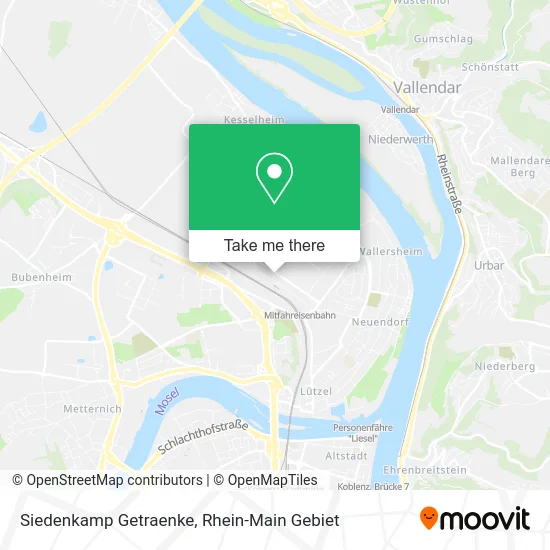 Карта Siedenkamp Getraenke