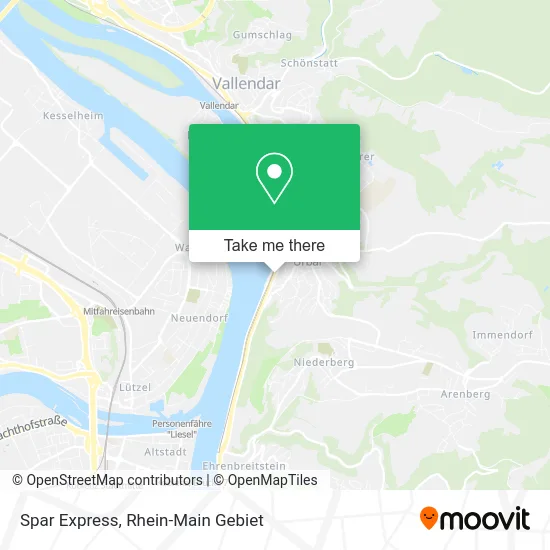 Spar Express map
