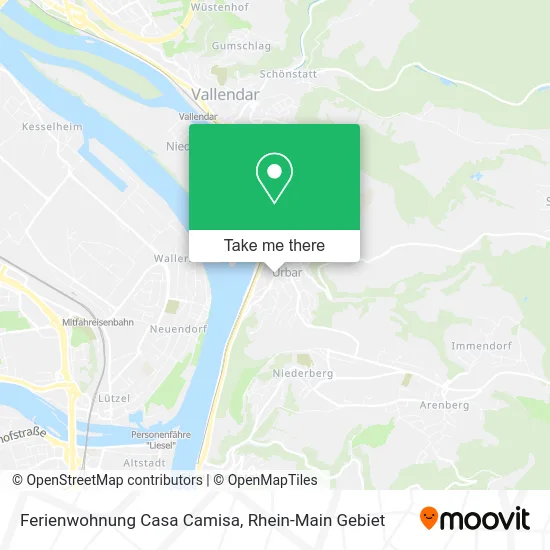 Карта Ferienwohnung Casa Camisa