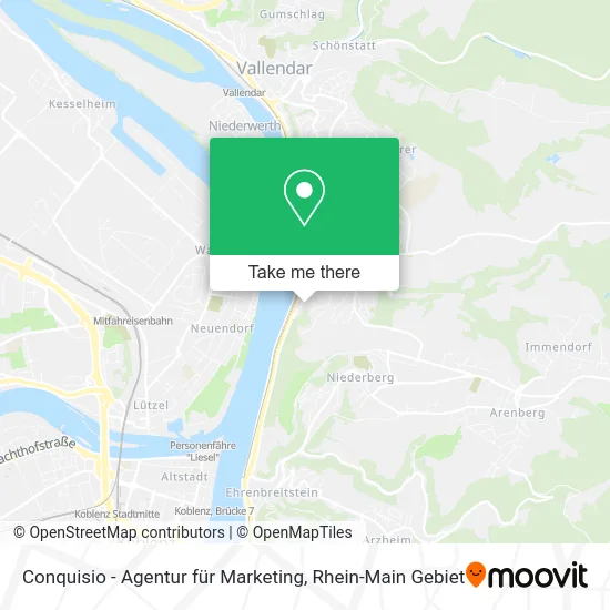 Карта Conquisio - Agentur für Marketing