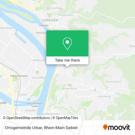 Карта Ortsgemeinde Urbar