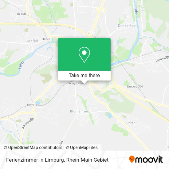Карта Ferienzimmer in Limburg