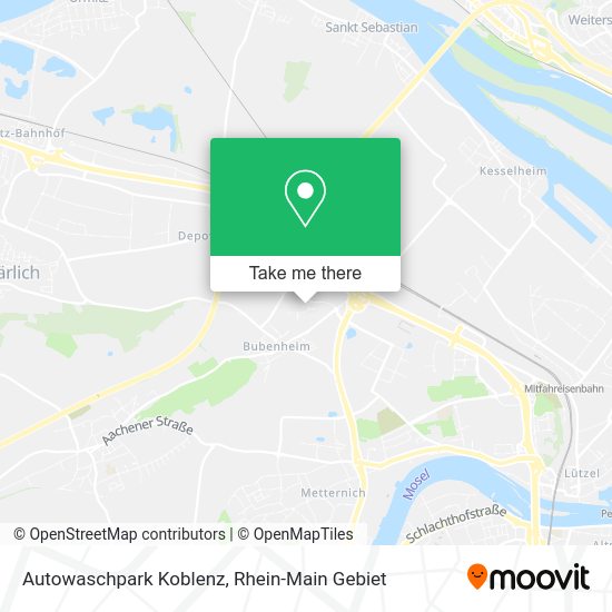 Карта Autowaschpark Koblenz