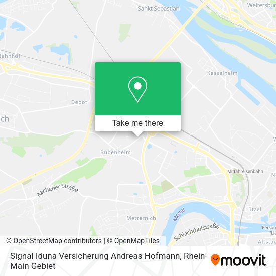Карта Signal Iduna Versicherung Andreas Hofmann