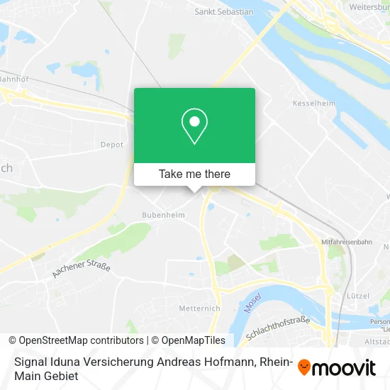 Карта Signal Iduna Versicherung Andreas Hofmann