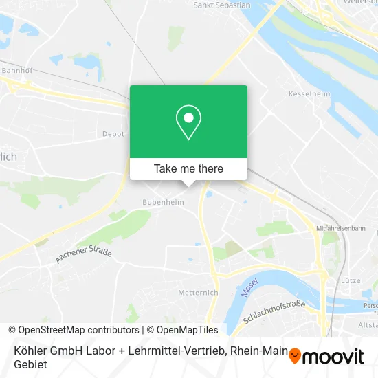 Карта Köhler GmbH Labor + Lehrmittel-Vertrieb