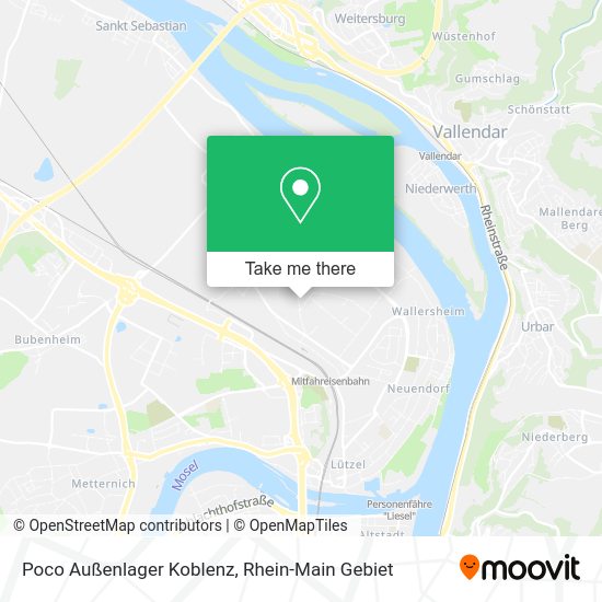 Карта Poco Außenlager Koblenz