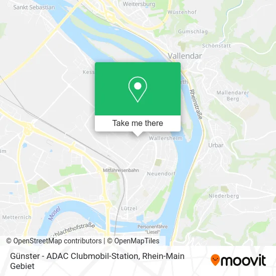 Карта Günster - ADAC Clubmobil-Station