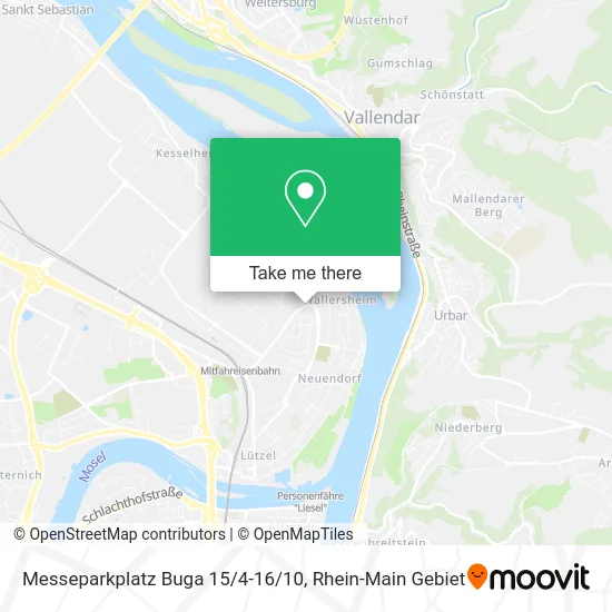 Карта Messeparkplatz Buga 15/4-16/10