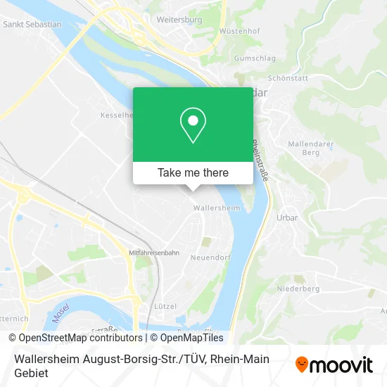 Карта Wallersheim August-Borsig-Str. / TÜV