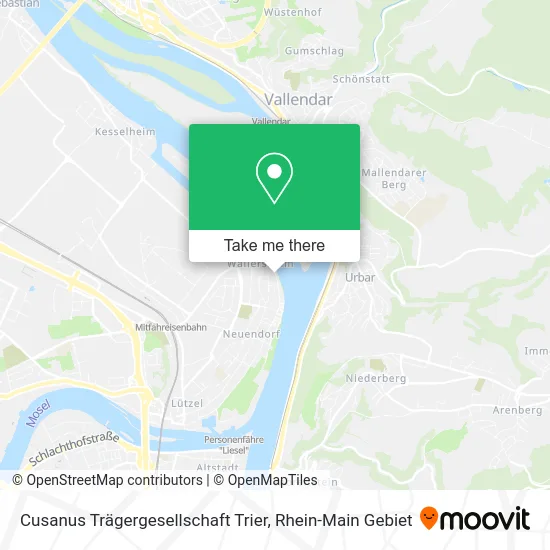 Карта Cusanus Trägergesellschaft Trier