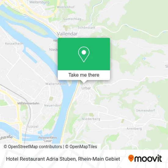 Hotel Restaurant Adria Stuben map