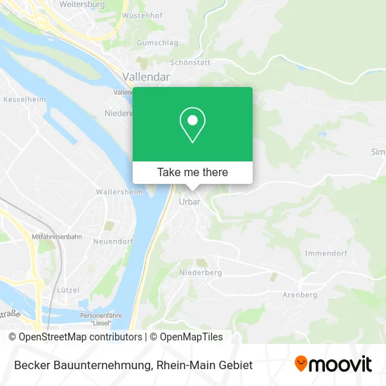 Карта Becker Bauunternehmung