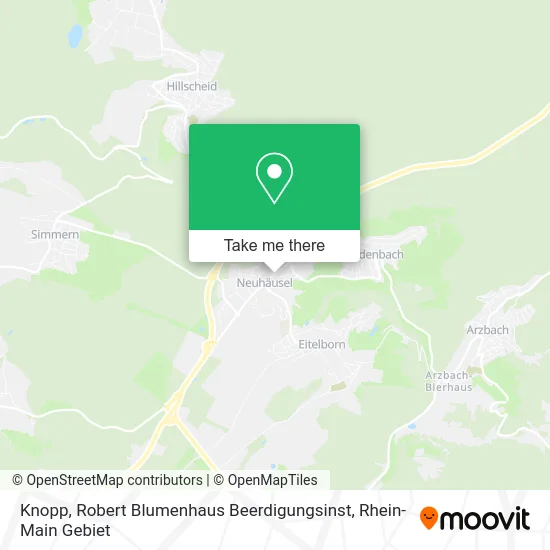 Карта Knopp, Robert Blumenhaus Beerdigungsinst