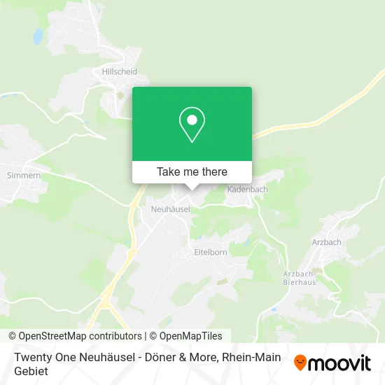 Карта Twenty One Neuhäusel - Döner & More