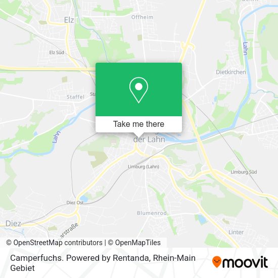 Карта Camperfuchs. Powered by Rentanda