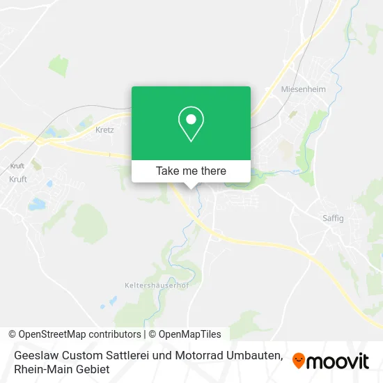 Карта Geeslaw Custom Sattlerei und Motorrad Umbauten