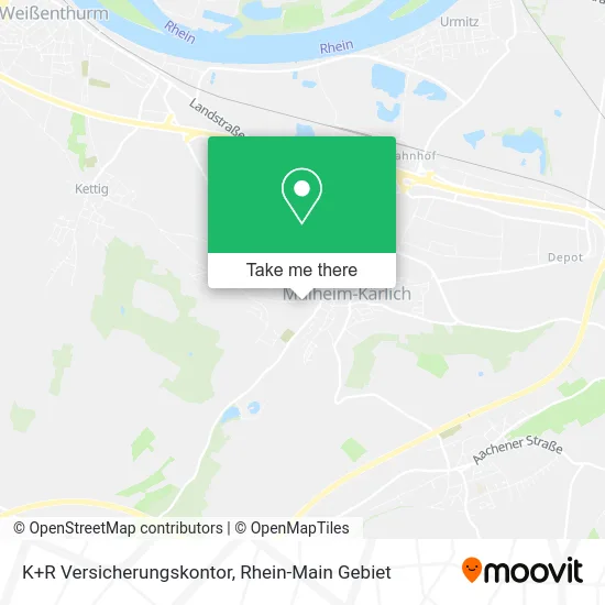 Карта K+R Versicherungskontor