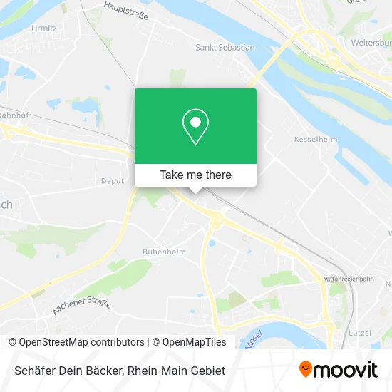Карта Schäfer Dein Bäcker
