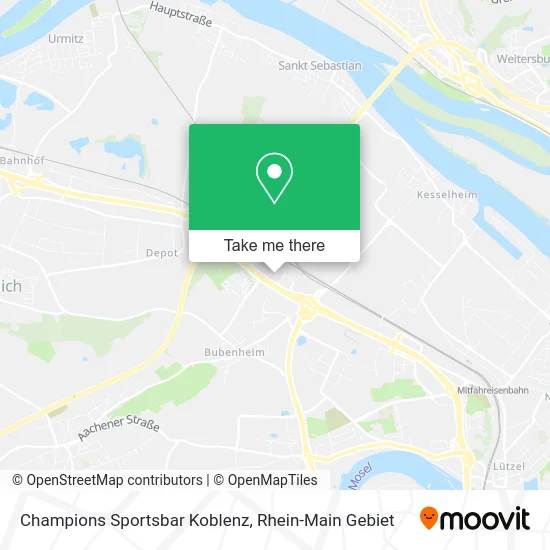 Карта Champions Sportsbar Koblenz