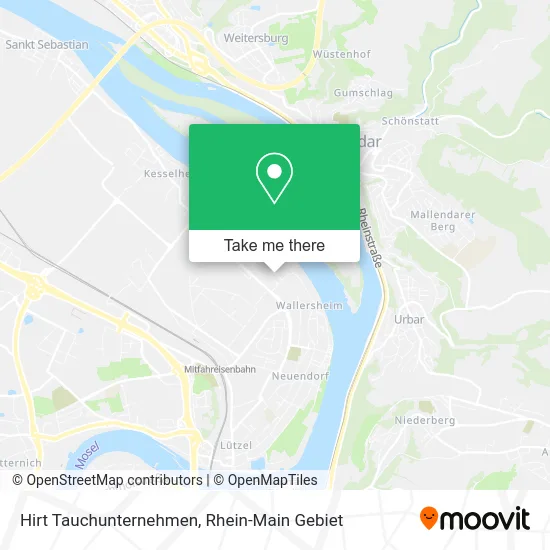 Карта Hirt Tauchunternehmen