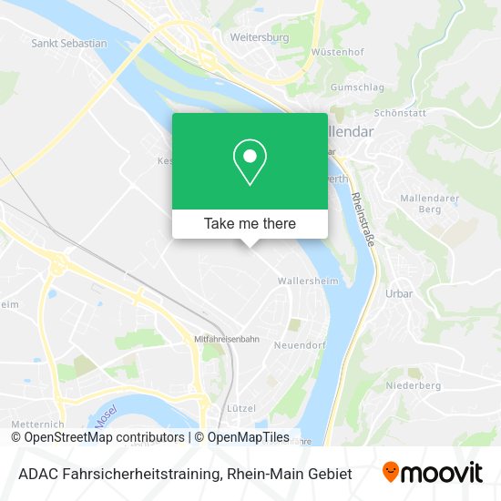 Карта ADAC Fahrsicherheitstraining