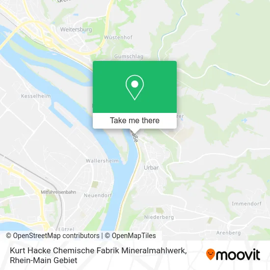 Карта Kurt Hacke Chemische Fabrik Mineralmahlwerk