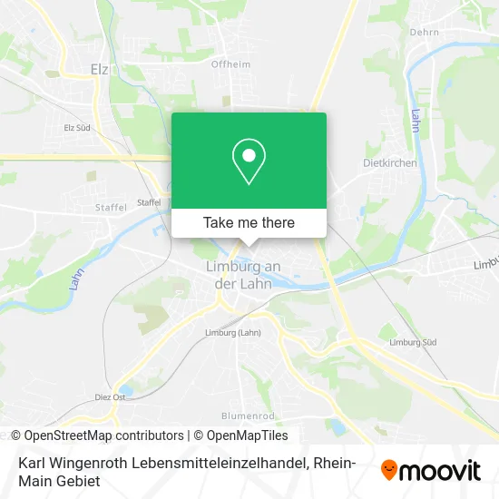Карта Karl Wingenroth Lebensmitteleinzelhandel