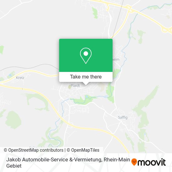 Карта Jakob Automobile-Service &-Vermietung