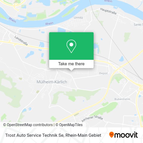 Карта Trost Auto Service Technik Se