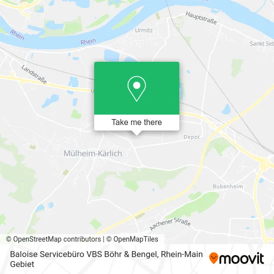 Карта Baloise Servicebüro VBS Böhr & Bengel