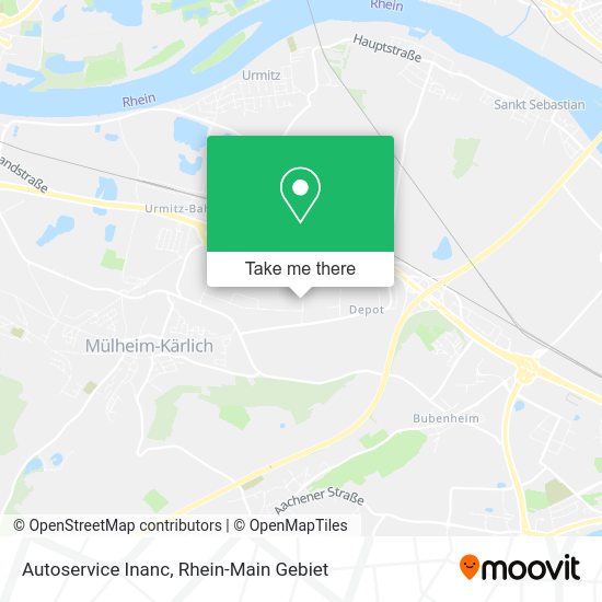 Карта Autoservice Inanc