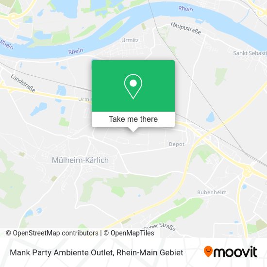 Карта Mank Party Ambiente Outlet