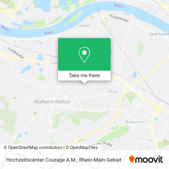 Hochzeitscenter Courage A.M. map