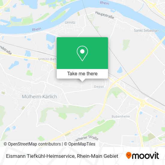 Карта Eismann Tiefkühl-Heimservice