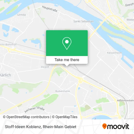 Карта Stoff-Ideen Koblenz